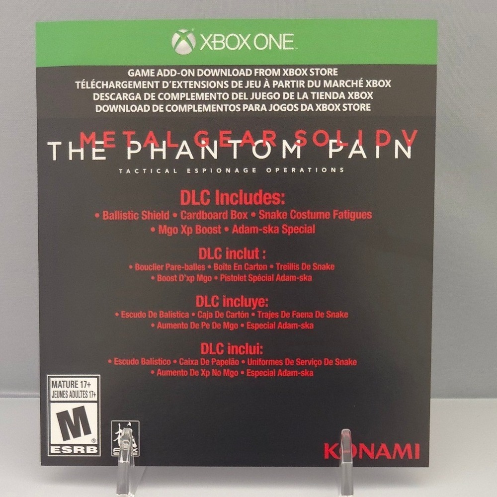 Metal Gear Solid V:‎ The Phantom Pain Day One Edition - Xbox One - (CIB) w/ Map - Picture 6 of 11